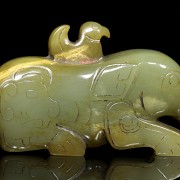 Jade sculpture 'Mythical Beast', Western Zhou Dynasty