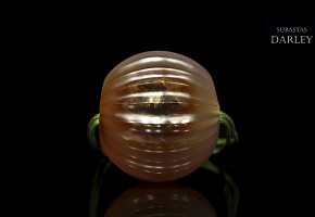 Carved agate bead, Liao-Jin culture